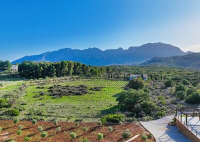 Aerea de Bernia y sus alrededores, destacando la Sierra de Bernia
